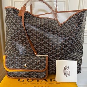 Goyard St Louis GM black/tan NWT